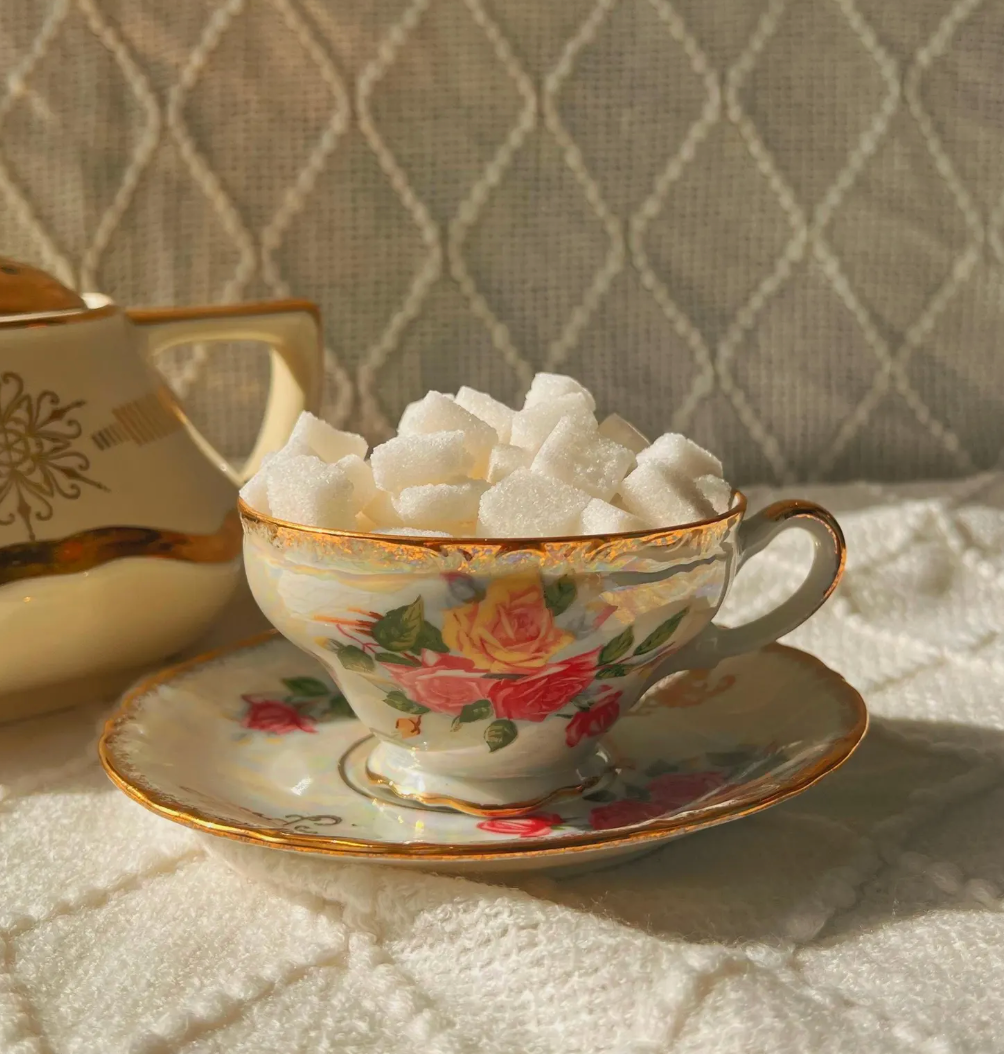 Vanilla infused sugar cubes